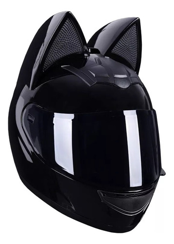 Casco De Motocicleta Con Orejas De Gato For Mujer, Cara Xts