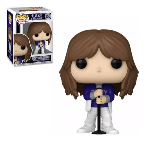 Boneco Funko Pop! Rocks Ozzy Osbourne 356 Com Microfone