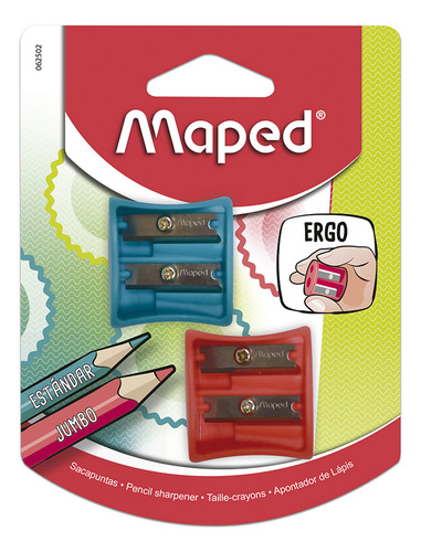 Sacapuntas Maped Vivo 2 Orificios Colores 2 Piezas