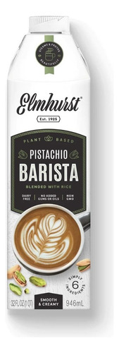 Leche De Pistache Barista Vegan Kosher Elmhurst 946 Ml