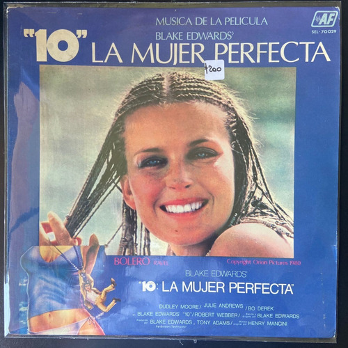 Vinilo Bolero Ravel    10  La Mujer Perfecta Che Discos