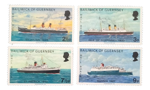 C1676  Guernsey - Navios Yvert Nº 70/3 De 1973 Nnn