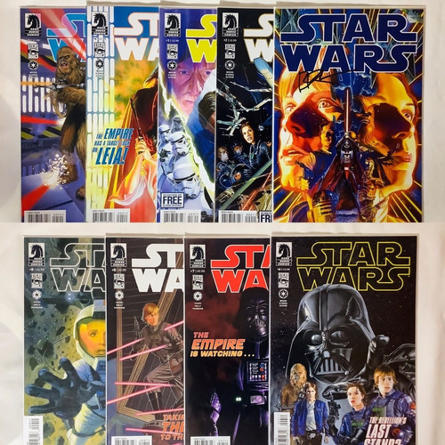 Star Wars Dark Horse Comics 9 Números Inglés Lote