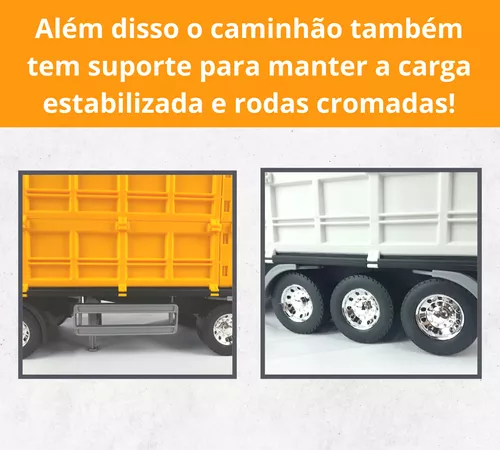 Brinquedo Caminhão Basculante Hi Way Iveco Amarelo