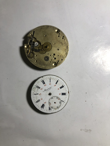 Máquina Para Relógio Antigo Bolso Omega E Minerva (Usado)