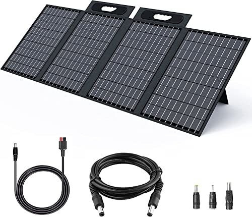Diffith Kit De Panel Solar Portátil De 100 W Para Estación D