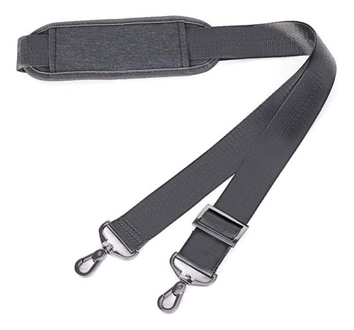 Correa Con Doble Gancho Para Cartera O Bolso 142 Cm Gris Os