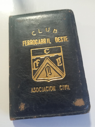 Antiguo Carnet Club Ferrocarril Oeste Socio Plenario 1964 (Usado)