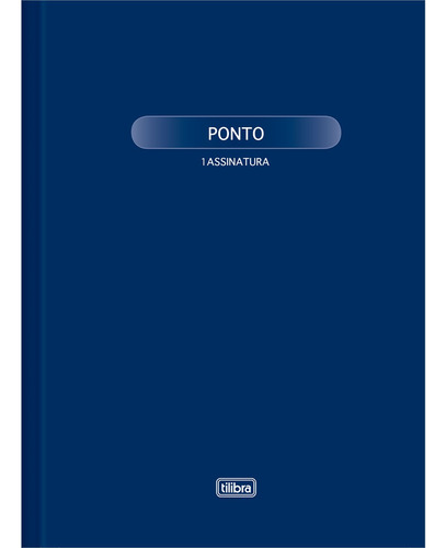 Livro Caderno De Ponto 1 Assinatura Capa Dura Grande Tilibra