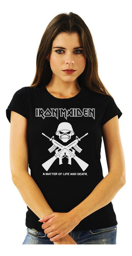 Polera Mujer Iron Maiden A Matter Of Life And Death Metal Im