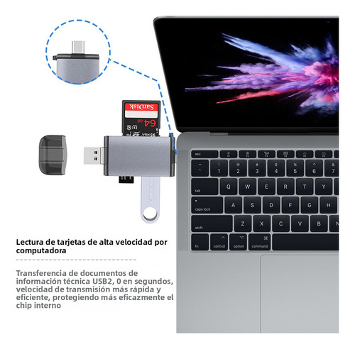 Sq Lector De Tarjetas 6 En 1 Android Lector De Tarjetas Usb