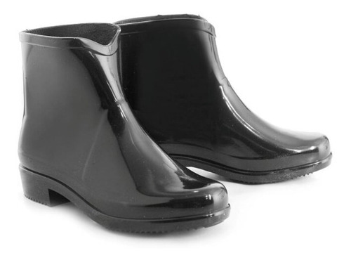 Botas De Lluvia De Mujer Caña Corta  Art 6700 Color Negro