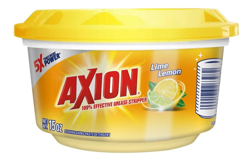 Axion Lavatrastes Lima-limón En Pasta, 425 G