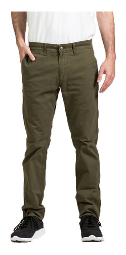 Pantalon Canterbury Lifestyle Hombre Chino Verde Cli