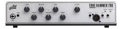Cabeçote Aguilar Tone Hammer 700 V2 Super Light Bass Cor Prateado 110v/220v