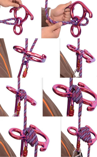Descensor Con Forma De Cuerda Alloy Figure 8 Para