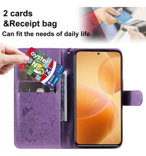 Funda Con Diseño De Gato Y Abeja For Xiaomi 14t/14t Pro