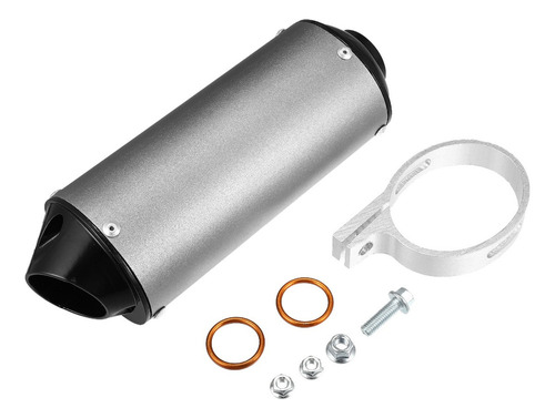 Escape Silenciador Kit 28mm Gris For 50 110 125cc Moto Bici