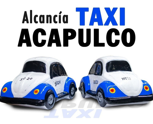 Alcancía De Taxi Tradicional Acapulco