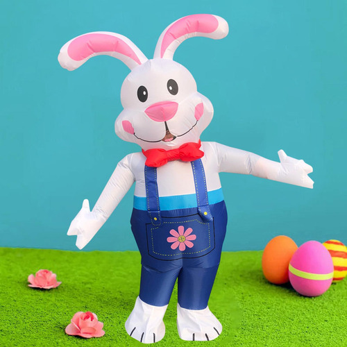 Traje De De Vestuario Inflable Con Conejo De Pascua