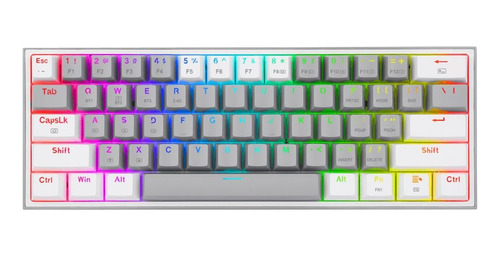 Teclado Bluetooth Redragon Fizz Pro K616-rgb White Grey Esp!