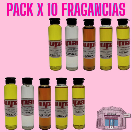 Fragancias Super Concent P/ Velas Y Parafina Y Soja Pack X10