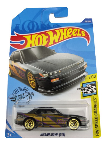 Hot Wheels Escala 1:64 #111 Nissan Silvia Speed Graphics 7