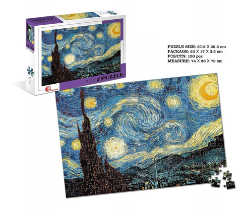 Puzzle 300 Pcs  Van Gogh Noche Estrellada