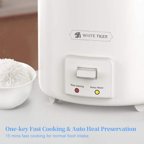 Mini Panela De Arroz De 1,0l, 2 Xícaras White Tiger Cor Branco 110v