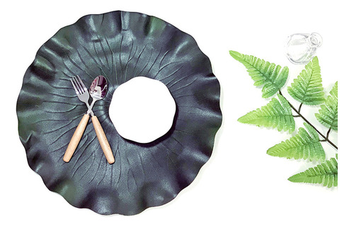 D Mantel De Mesa Con Hojas De Plantas, Decoración For