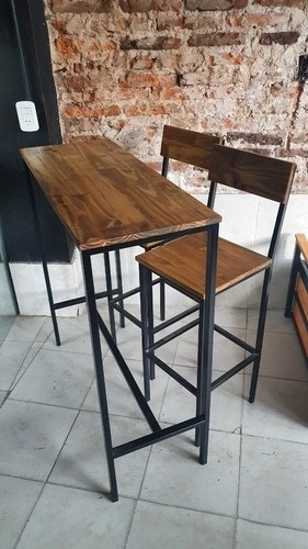 Imagen 2 de 4 de Mesa Desayunador Con 2 Taburetes + Hidrolaca Industrial