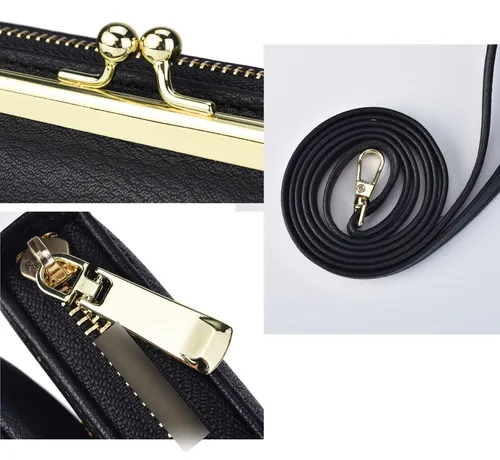 Billetera Tarjetero Monedero Elegante De Mujer Eco Cuero