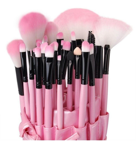 Brochas Maquillaje Profesionales Set De 32 + Estuche + Envío