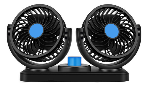 360 Grados Doble Ventilador Para Auto Carro Coche 12v