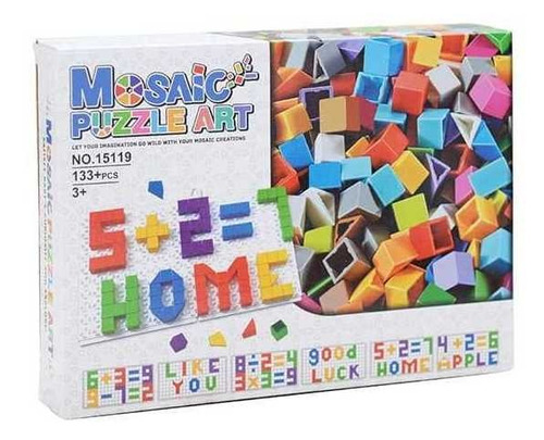 Imagen 1 de 4 de Juego Didáctico Rompecabezas Fichas Mosaico