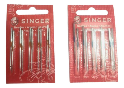 Agujas Singer 2054 Para Maquina Overlock Domestica