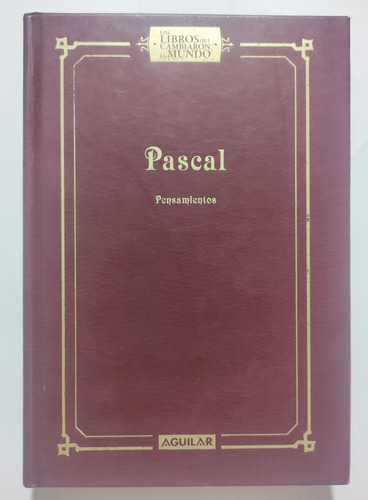 Pensamientos. Blaise Pascal. Filosofía. Tapa Dura  (Reacondicionado)