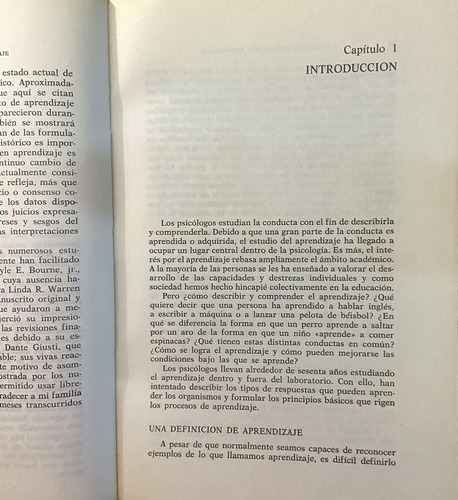 Principios Básicos De Aprendizaje Roger M. Tarpy (Reacondicionado)