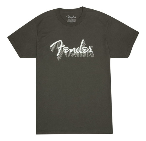 Fender Camiseta Logotipo Reflectante Colorcarbon Talla S