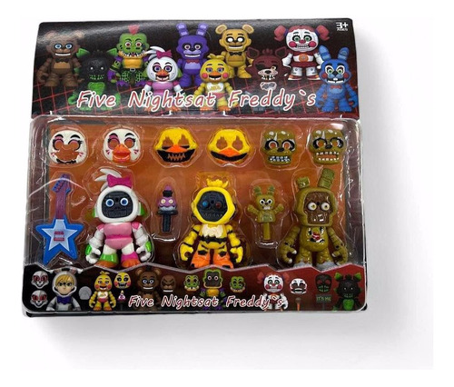 Juguete Five Nights At Freddy's Figura X3 Personajes