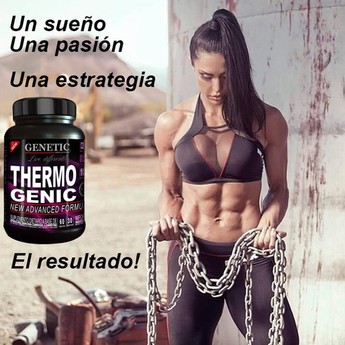 Imagen 6 de 10 de Soy Proteina Vegano 1k Quemagrasa Thermogenic Shaker Genetic