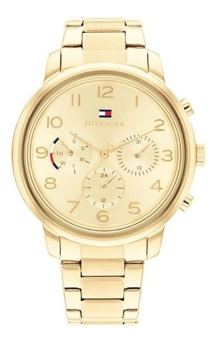 Reloj Tommy Hilfiger Para Mujer De Acero Dorado 1782525 Ss