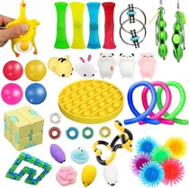 Comprar 40 Piezas Pop Iit Fidget Toy-push Fidget Set De Juguete