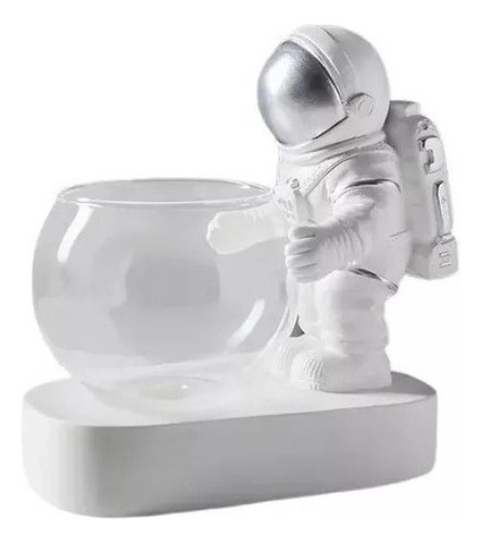 Planta Terário Vaso De Vidro Transparente Astronauta 111