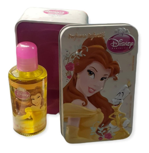 Perfume Infantil Disney Princesa Bella Cofre 50 Ml + 3 Años