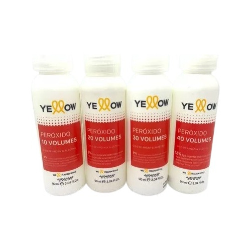 Agua Oxigenada Yellow Crema 10-20-30-40vol 90ml Por Unidad