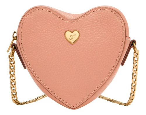 Minicartera Mujer Fossil Vday De Piel Rosa