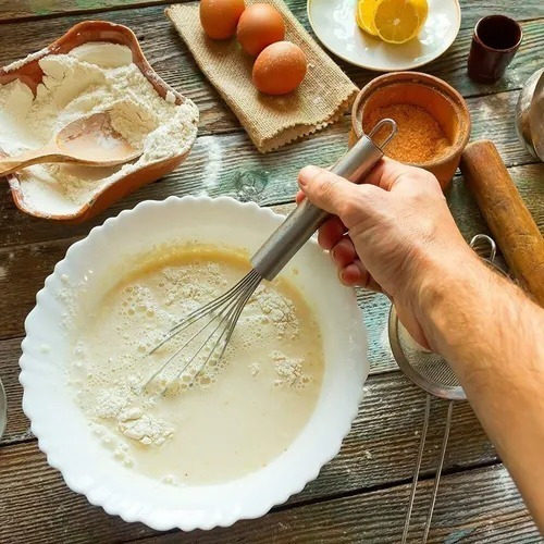 Imagen 3 de 4 de Batidor Acero Inoxidable Tipo Globo Para Cocina Repostería