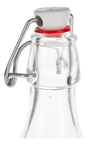 Botella Rocco Swing De Bormioli, Vidrio Transparente Con Tap