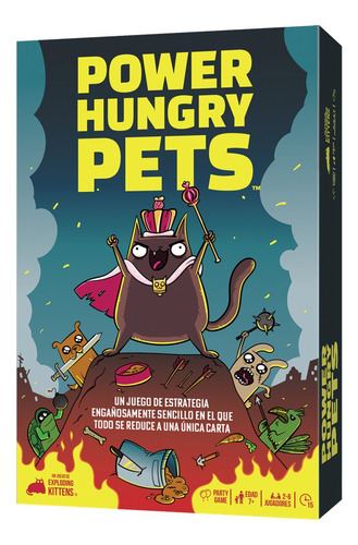 Power Hungry Pets Juego De Cartas Español